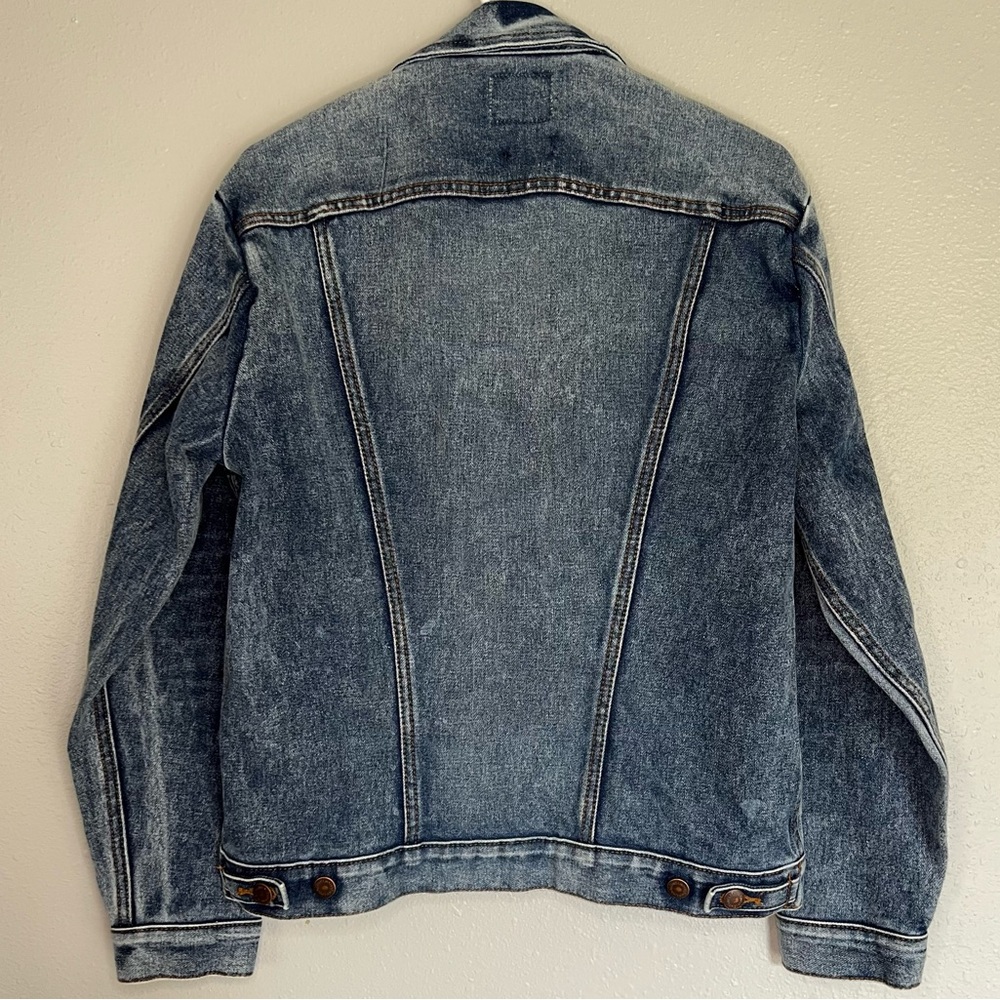 Wrangler Jean jacket trucker coat size small men’s or large women’s casual - Picture 7 of 9